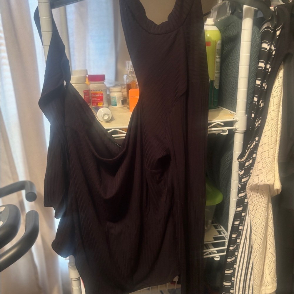 Fashion Nova One Shoulder Black Body Suit Size 1X